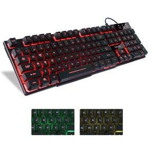 Mafiti 3 Colors LED Backlit USB Wired Keyboard